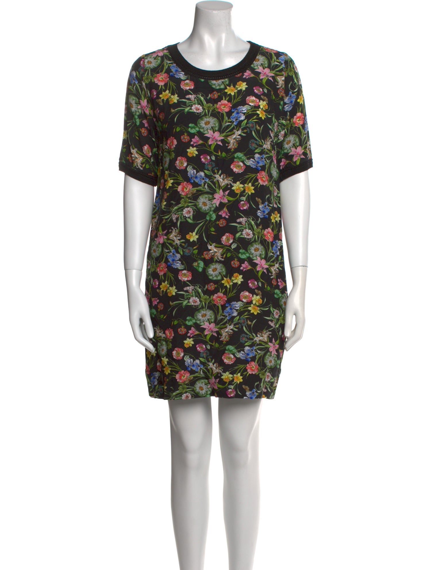 Gerard Darel Floral Print Mini Dress