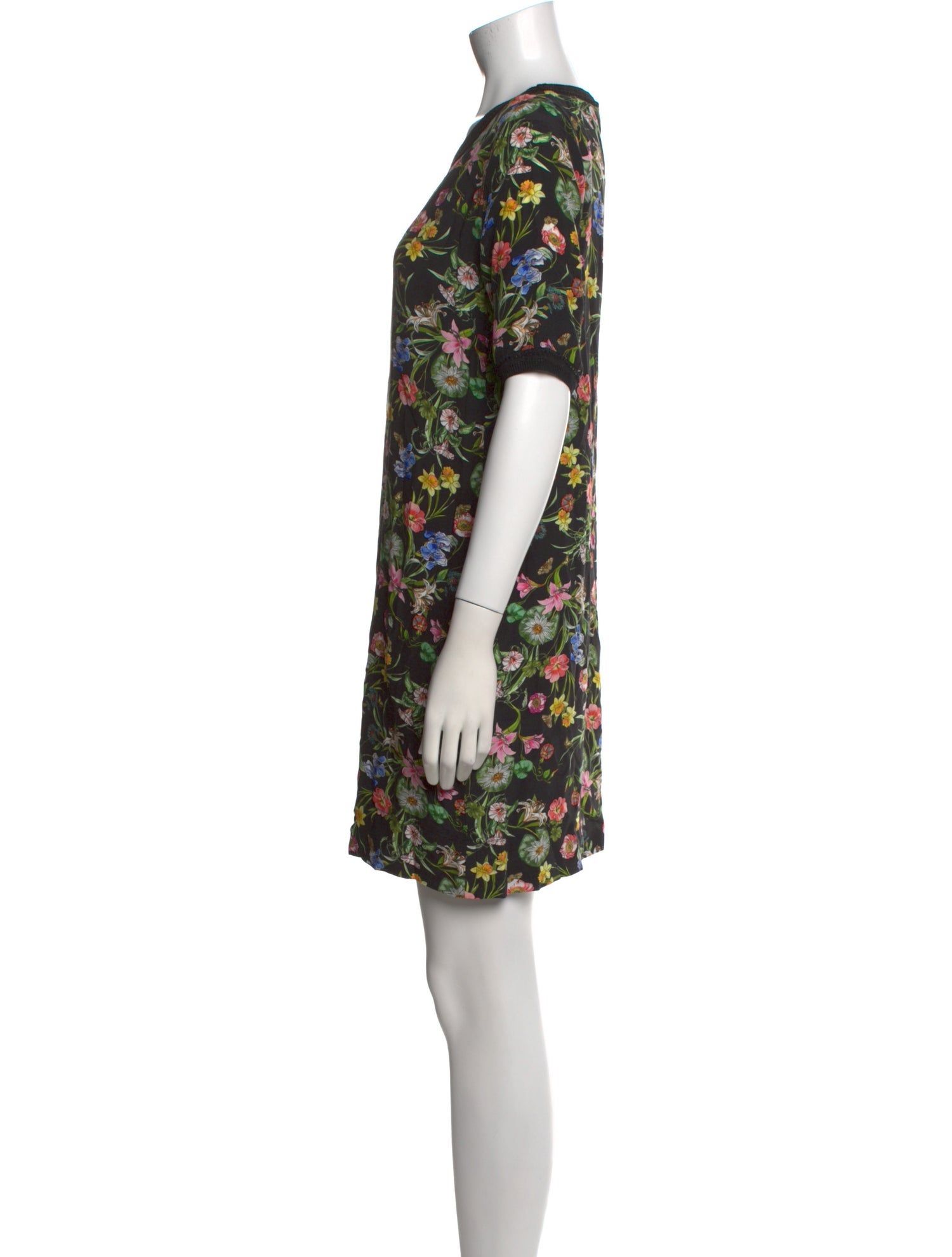 Gerard Darel Floral Print Mini Dress