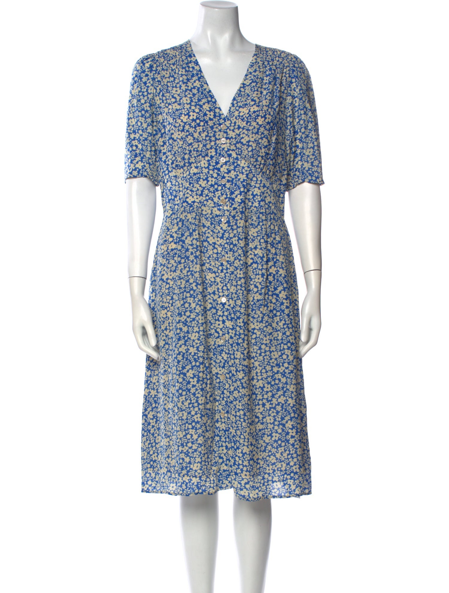 Gerard Darel Floral Print Midi Length Dress