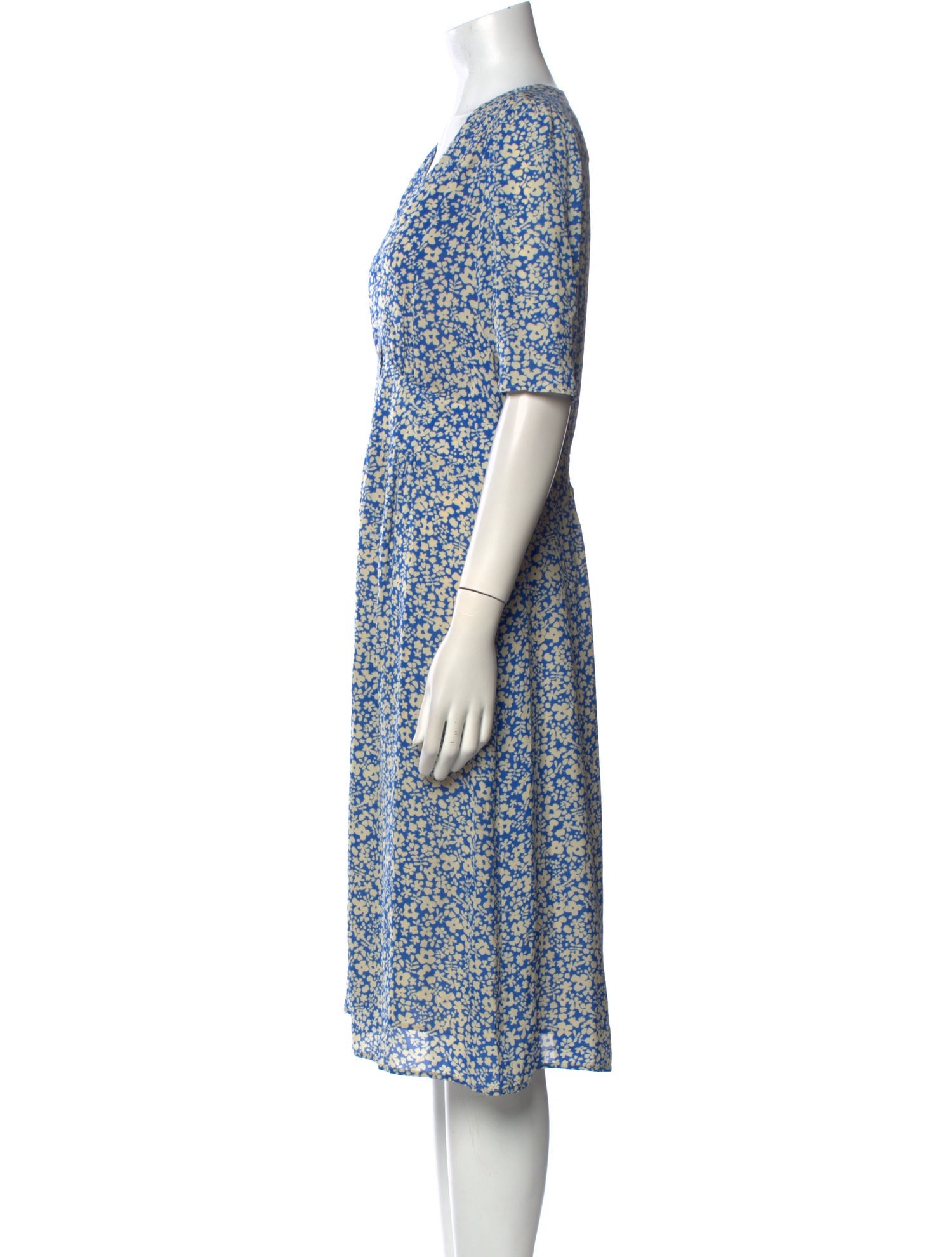 Gerard Darel Floral Print Midi Length Dress