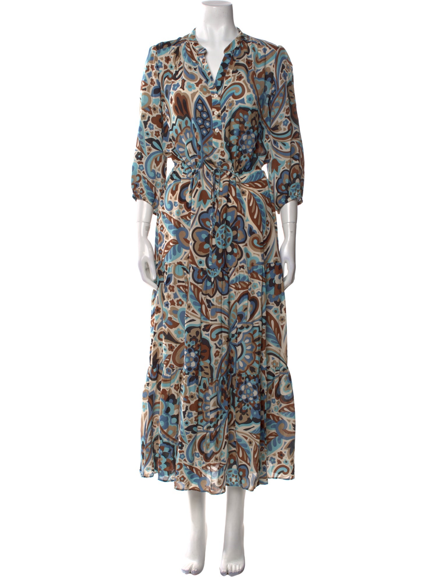 Gerard Darel Printed Long Dress