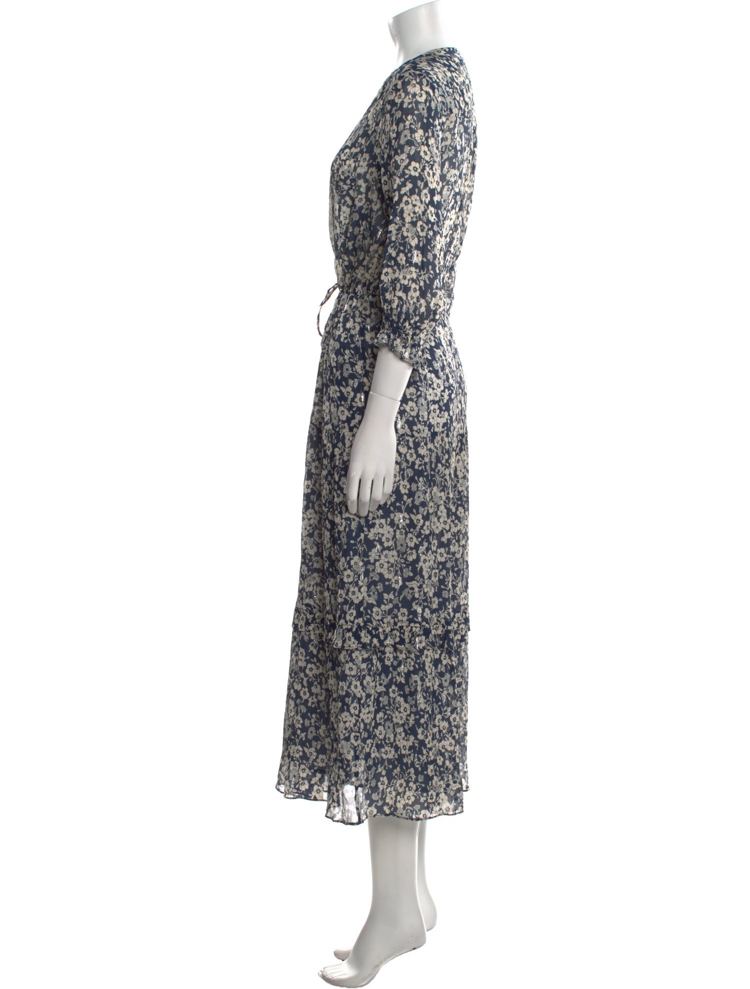 Gerard Darel Floral Print Long Dress