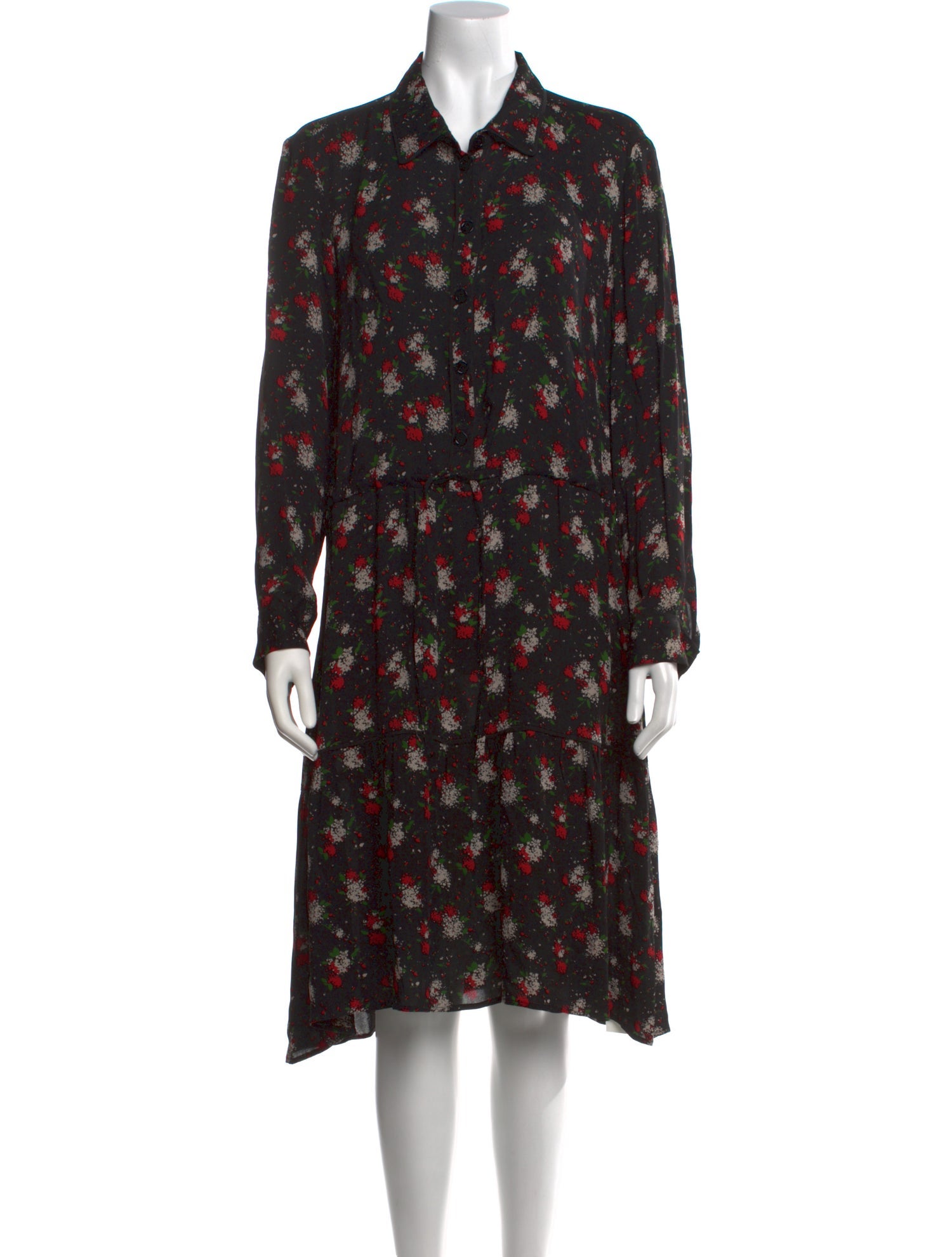 Gerard Darel Floral Print Knee-Length Dress