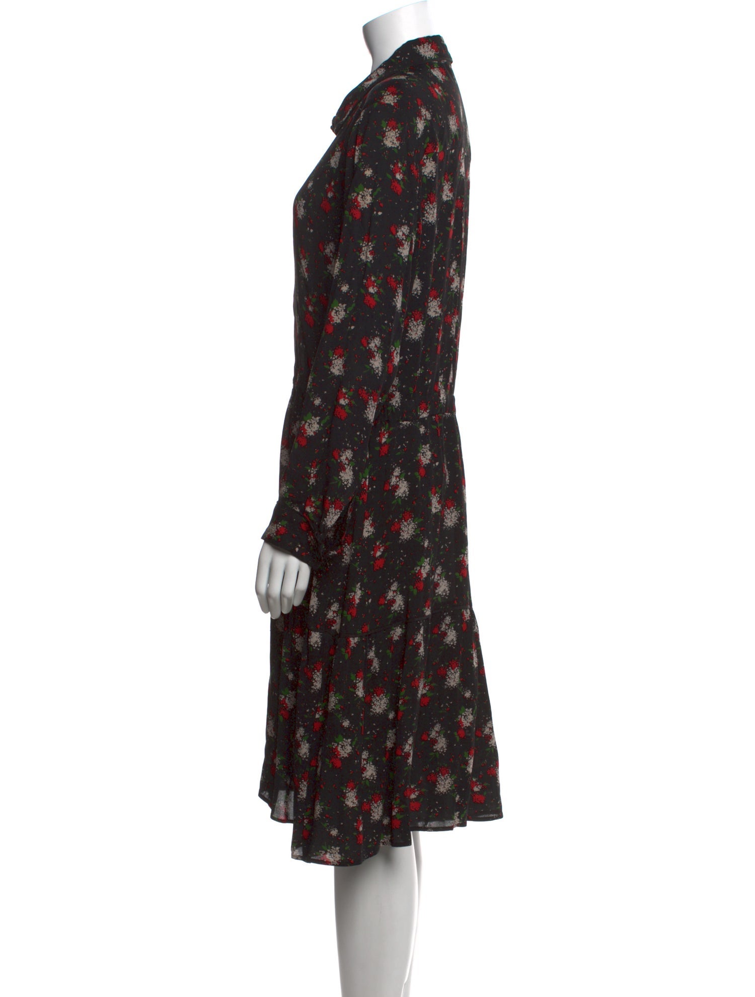 Gerard Darel Floral Print Knee-Length Dress