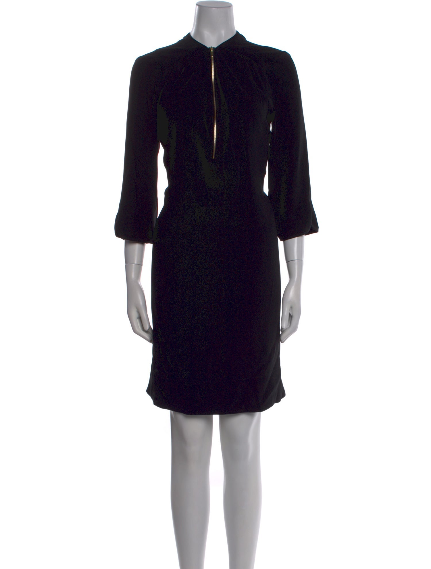 Gerard Darel Mock Neck Knee-Length Dress