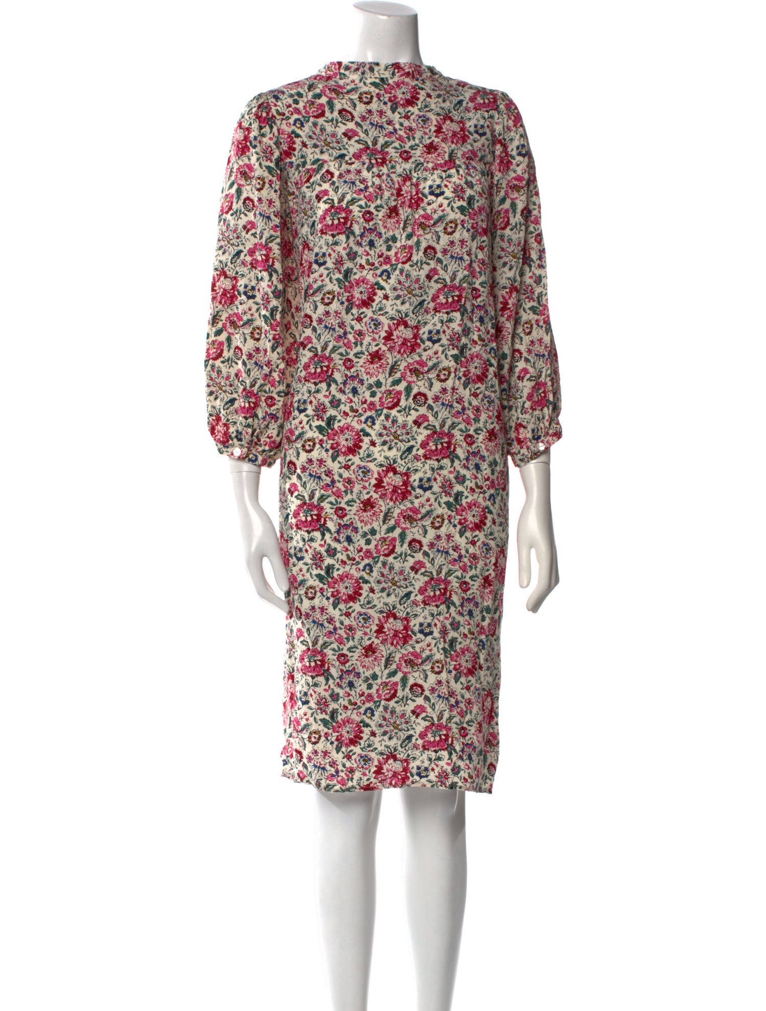 Gerard Darel Floral Print Midi Length Dress