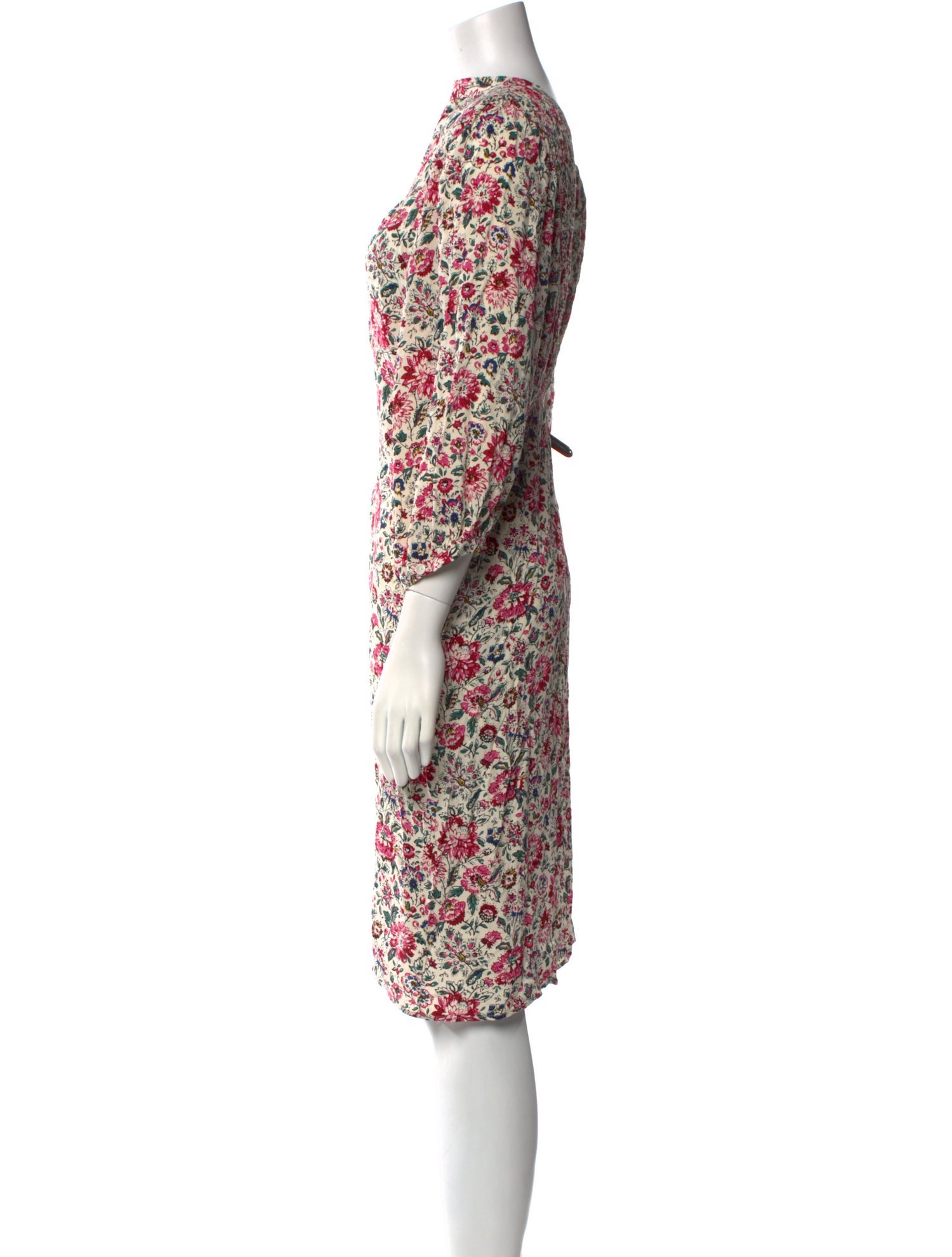 Gerard Darel Floral Print Midi Length Dress