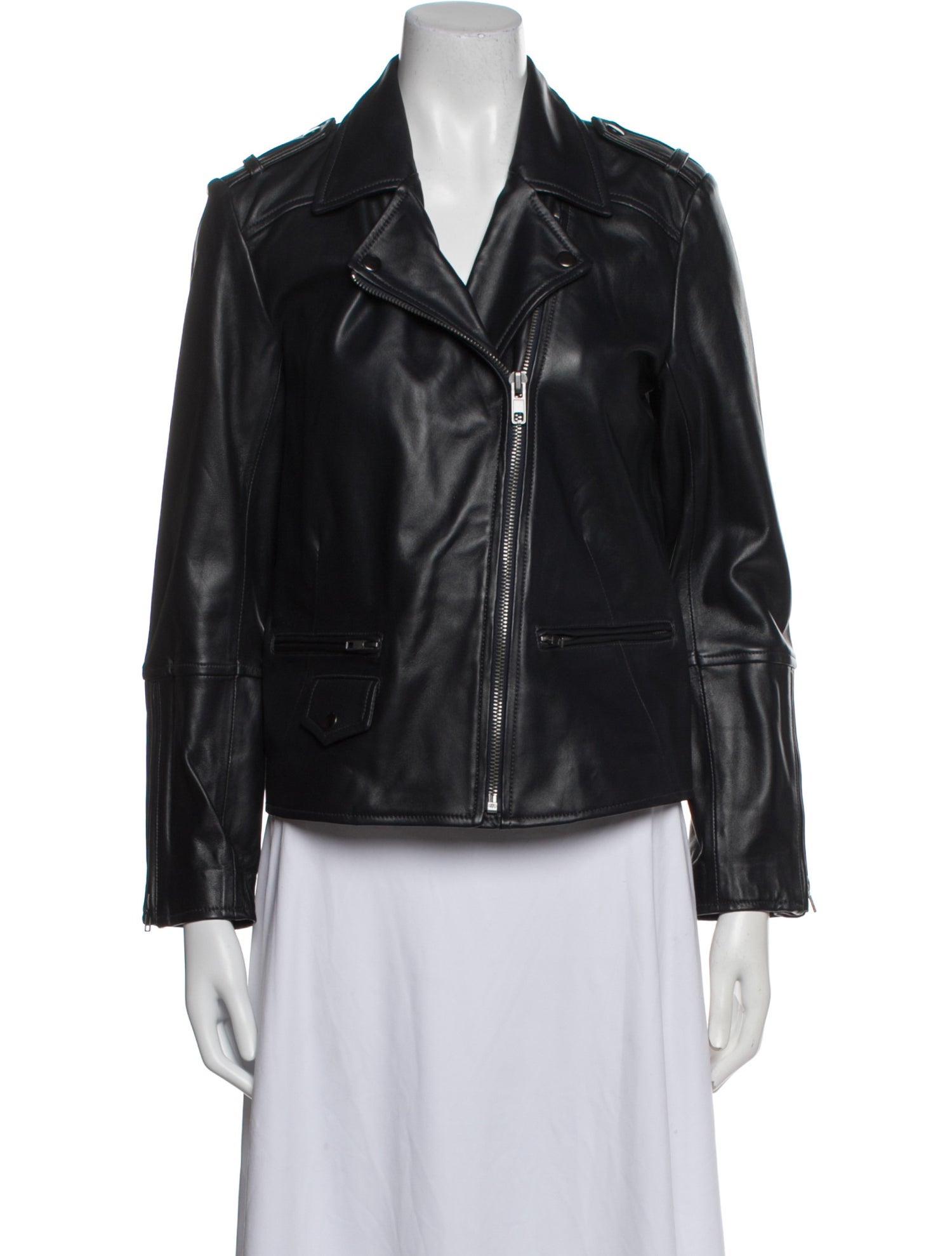 Gerard Darel Leather Biker Jacket