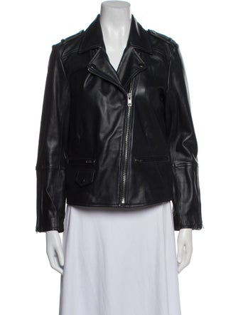 Gerard Darel Leather Biker Jacket