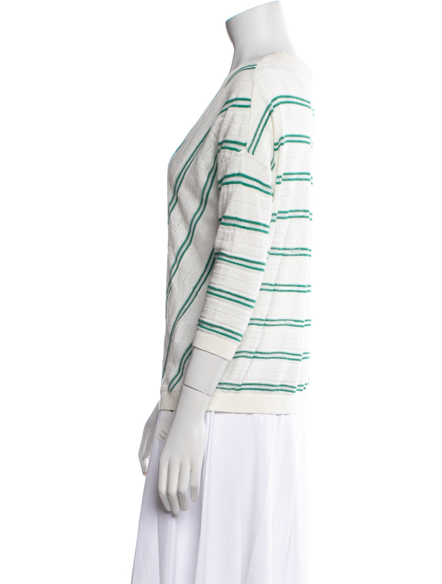 Gerard Darel Linen Striped Sweater
