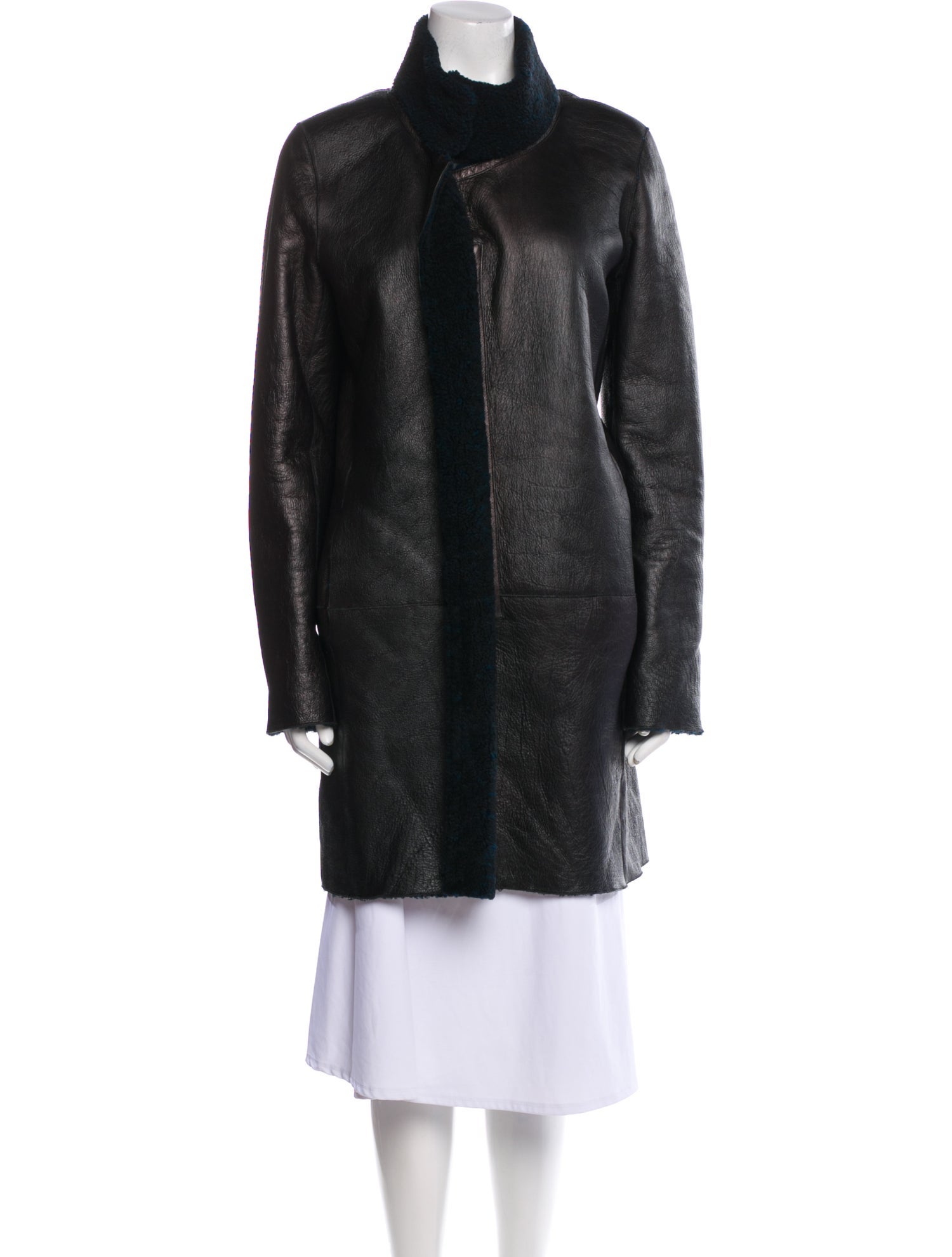 Gerard Darel Shearling Fur Coat