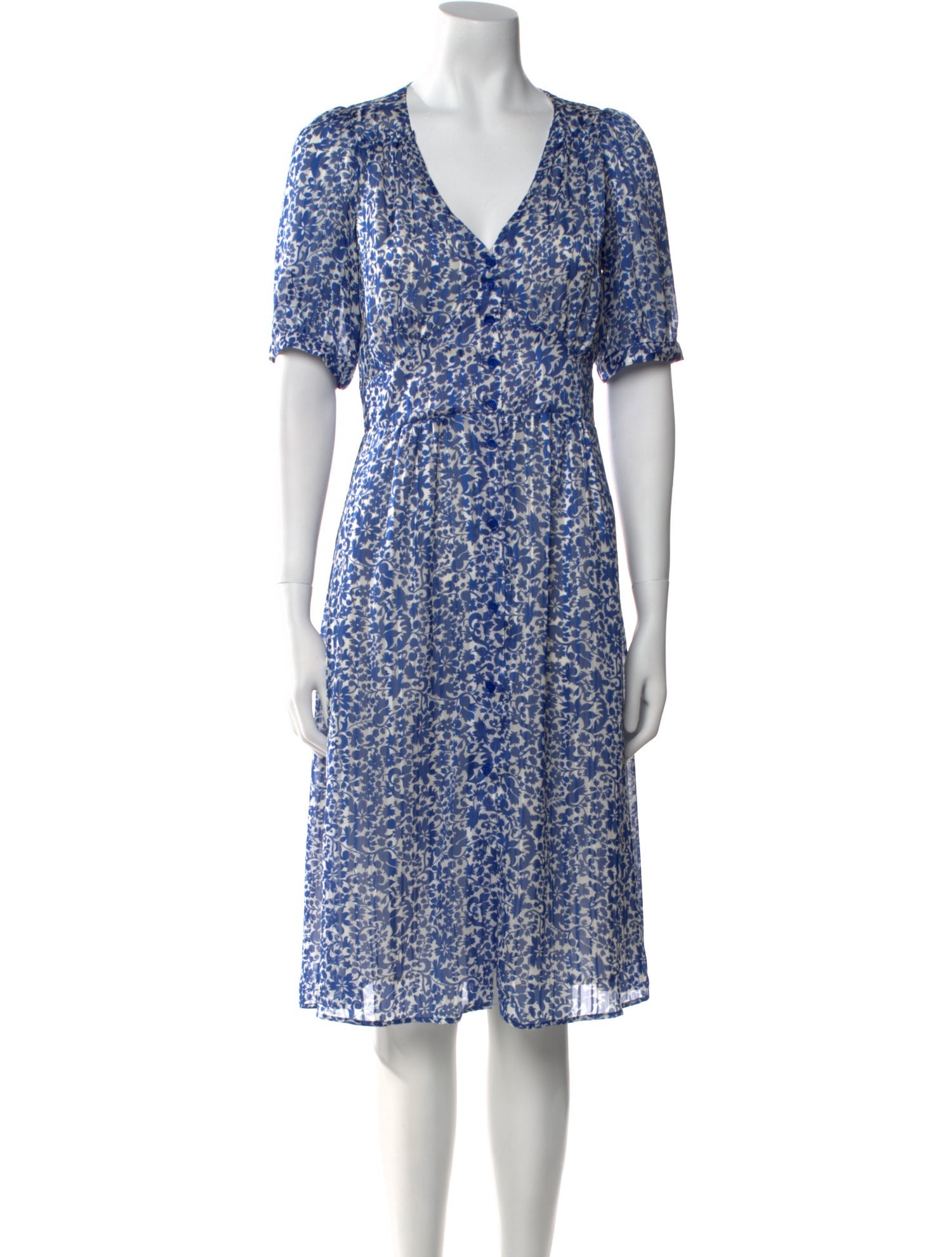 Gerard Darel Floral Print Knee-Length Dress