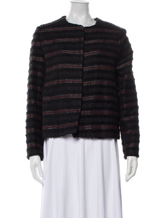 Gerard Darel Tweed Striped Evening Jacket