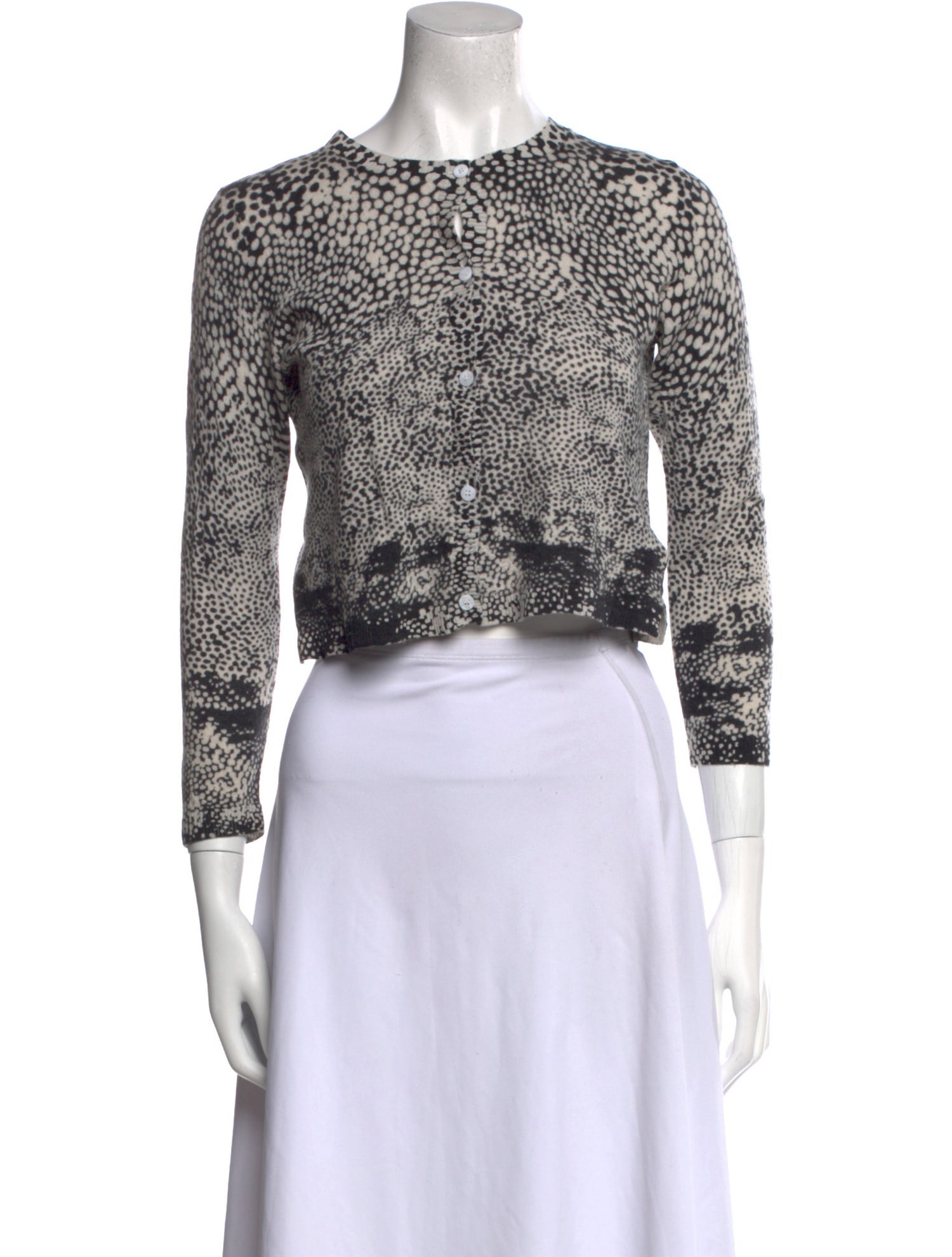 Gerard Darel Wool Animal Print Sweater