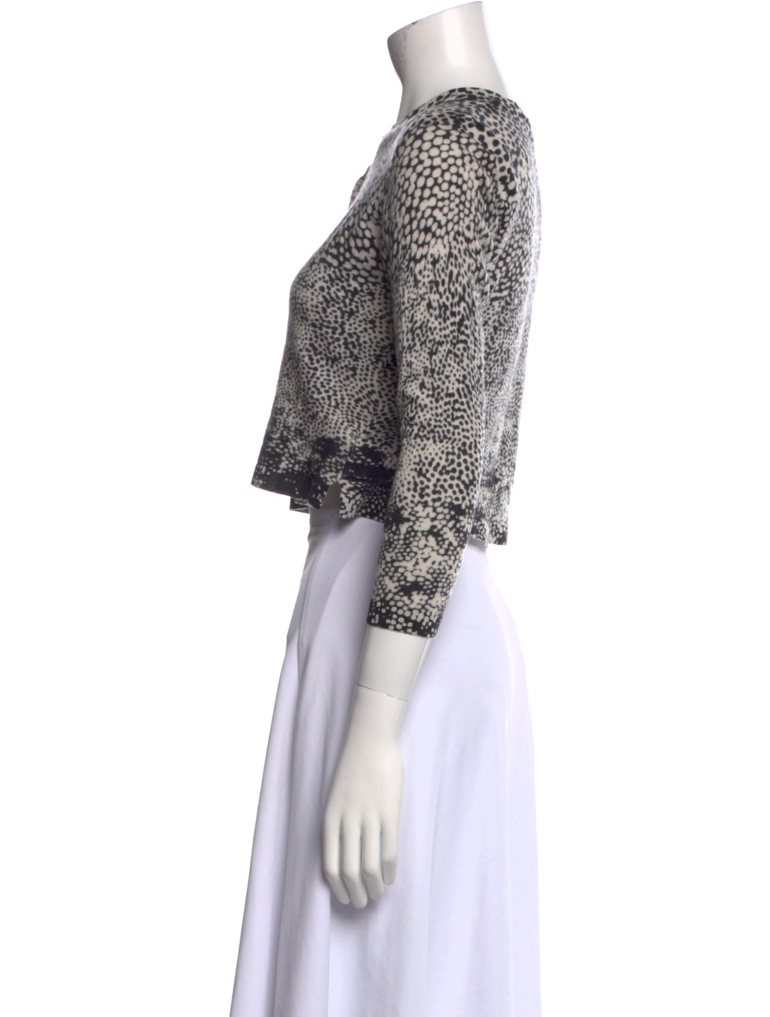 Gerard Darel Wool Animal Print Sweater