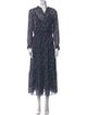 Gerard Darel Floral Print Long Dress