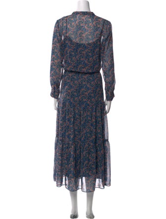 Gerard Darel Floral Print Long Dress