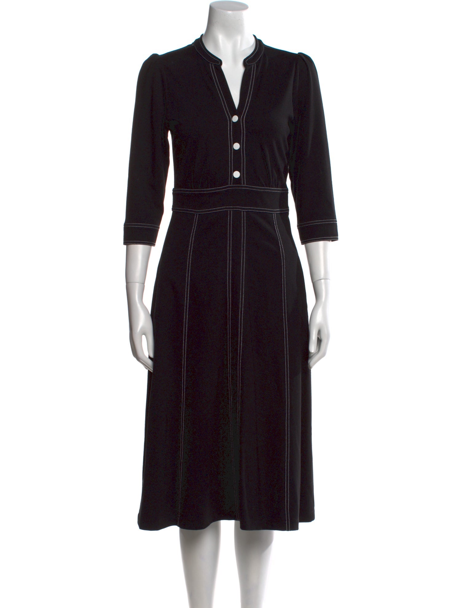 Gerard Darel V-Neck Midi Length Dress