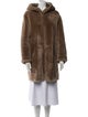 Gerard Darel Shearling Fur Coat