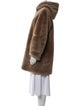 Gerard Darel Shearling Fur Coat