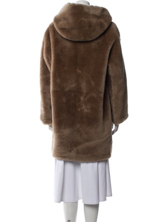 Gerard Darel Shearling Fur Coat