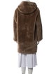 Gerard Darel Shearling Fur Coat