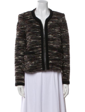 Gerard Darel Wool Tweed Pattern Evening Jacket