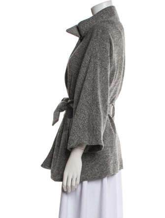 Gerard Darel Virgin Wool Printed Coat