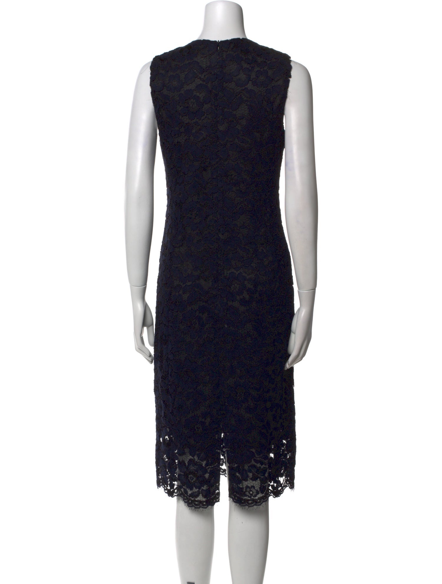 Gerard Darel Lace Pattern Midi Length Dress
