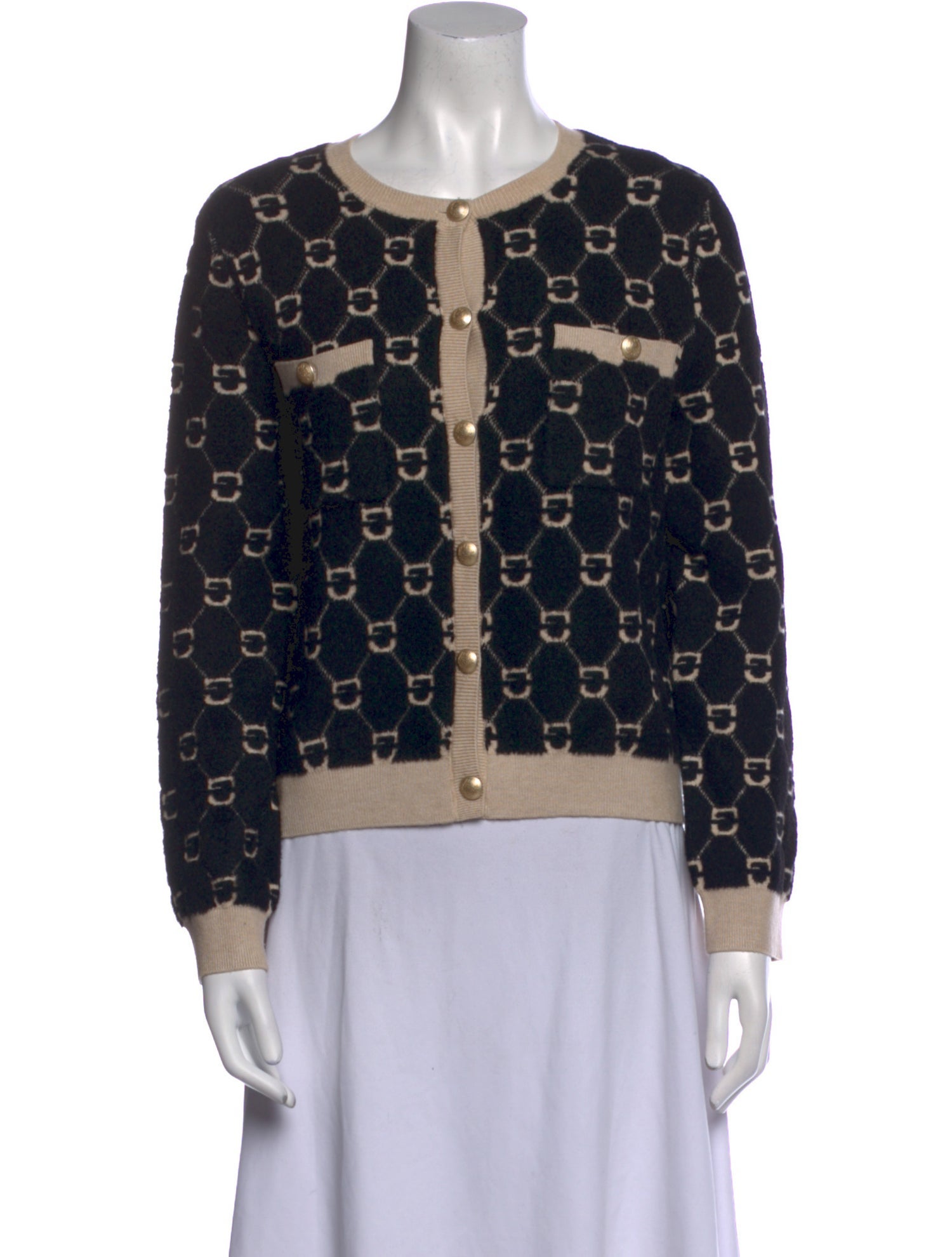 Gerard Darel Printed Crew Neck Sweater