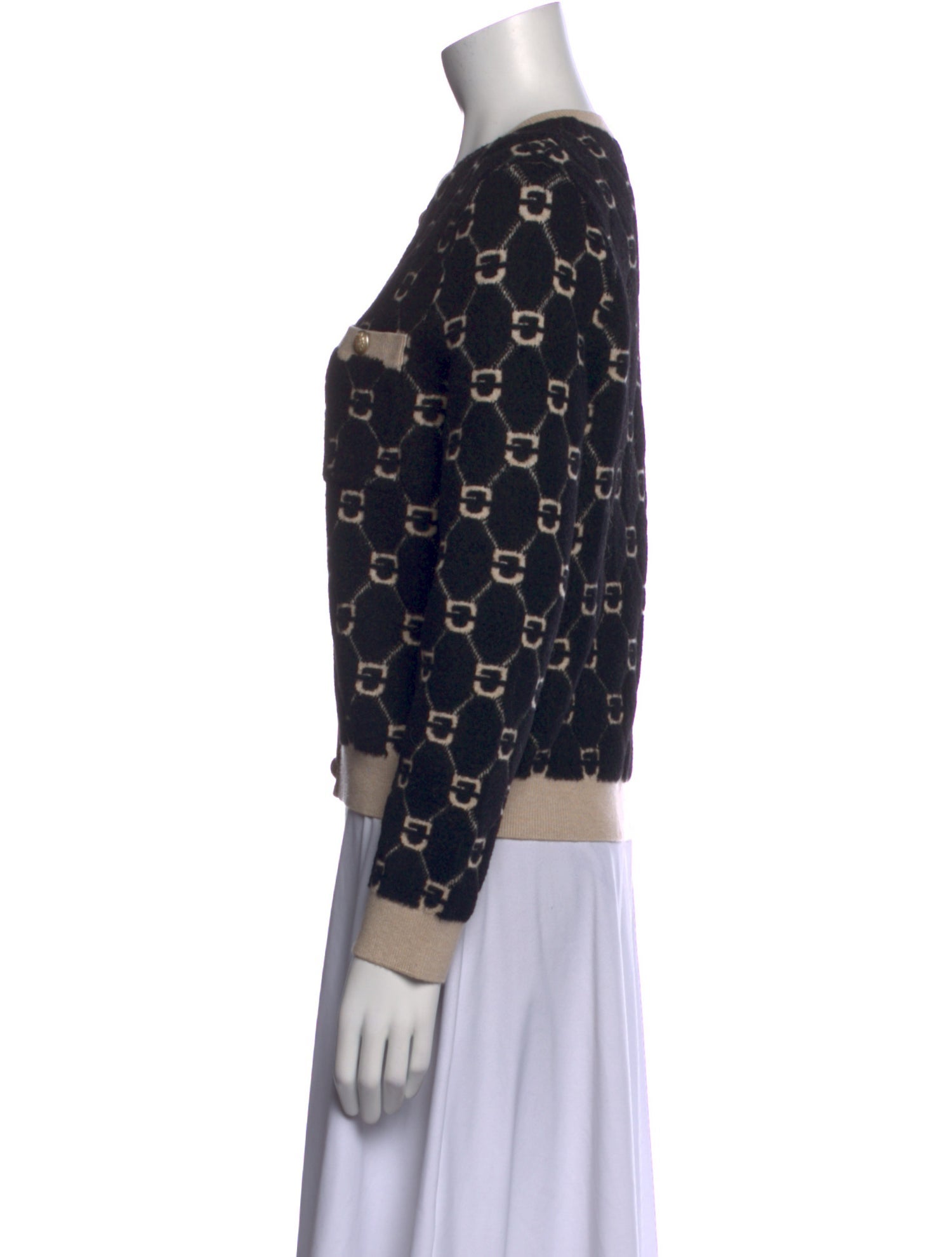 Gerard Darel Printed Crew Neck Sweater