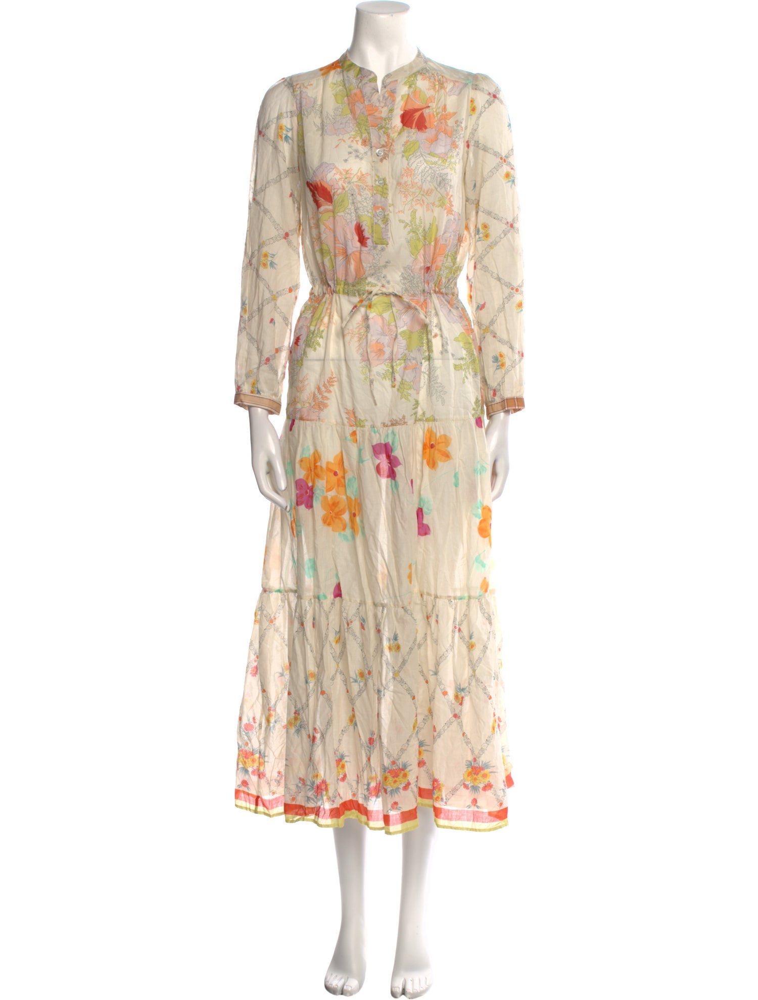 Gerard Darel Floral Print Long Dress w/ Tags
