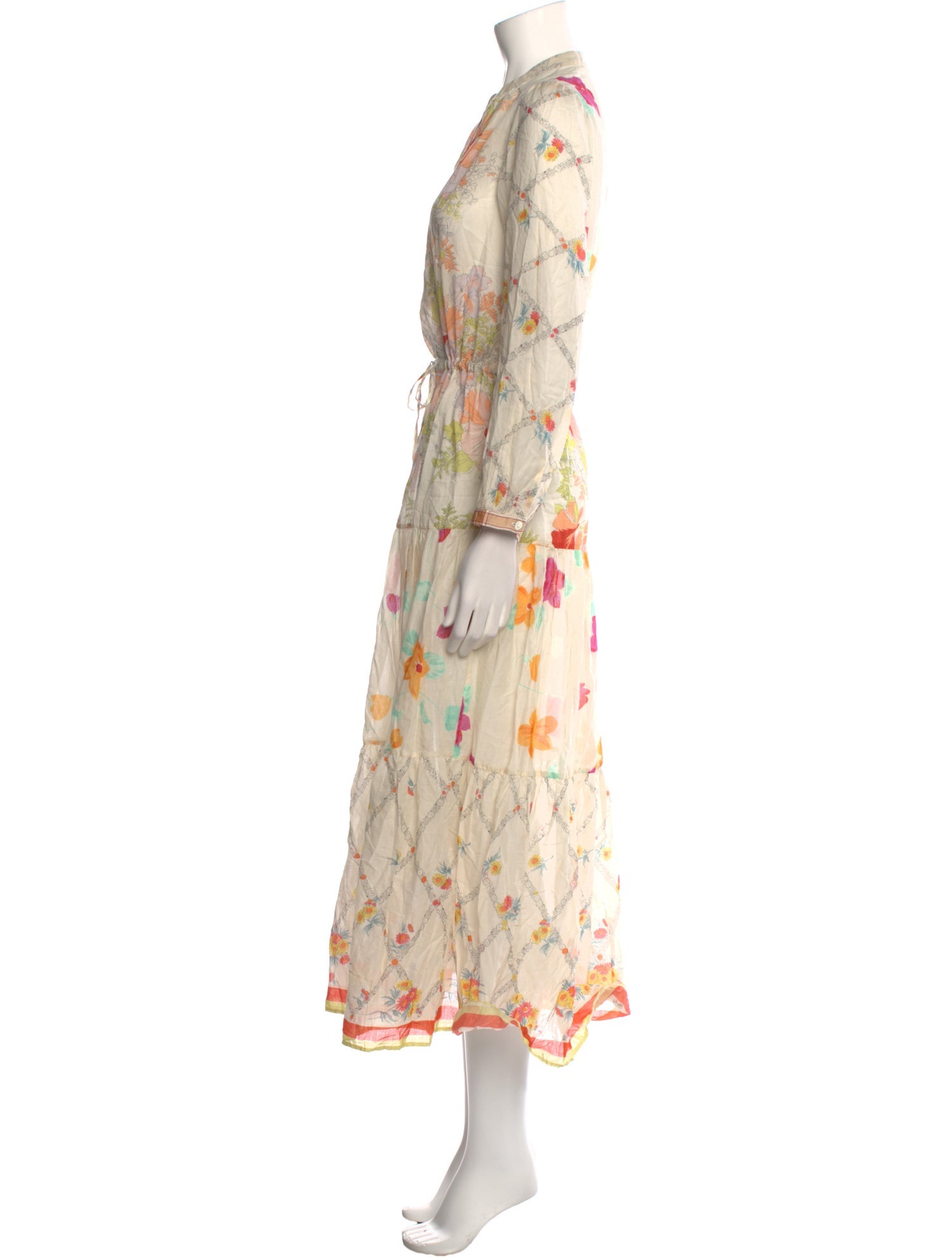 Gerard Darel Floral Print Long Dress w/ Tags