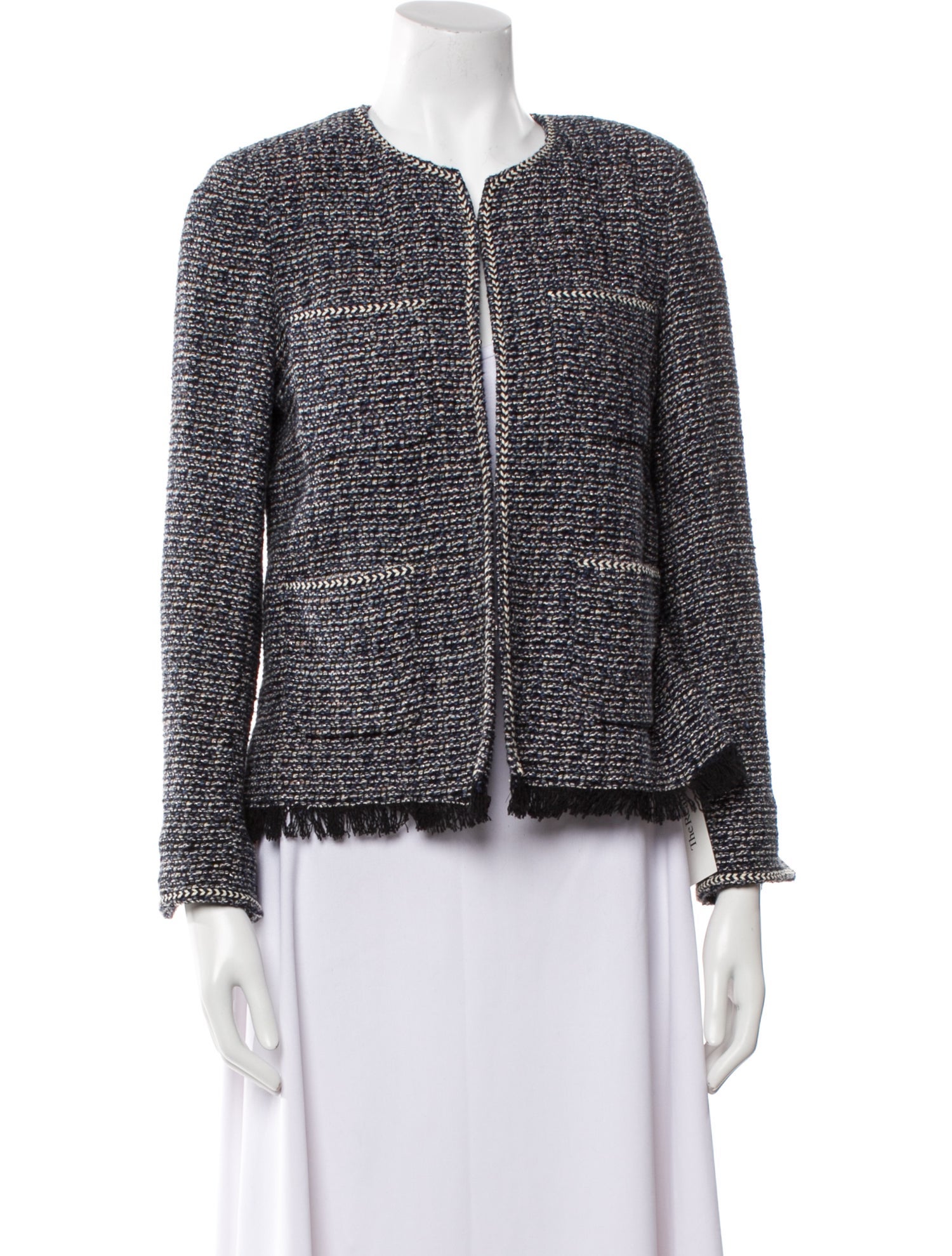 Gerard Darel Tweed Pattern Evening Jacket