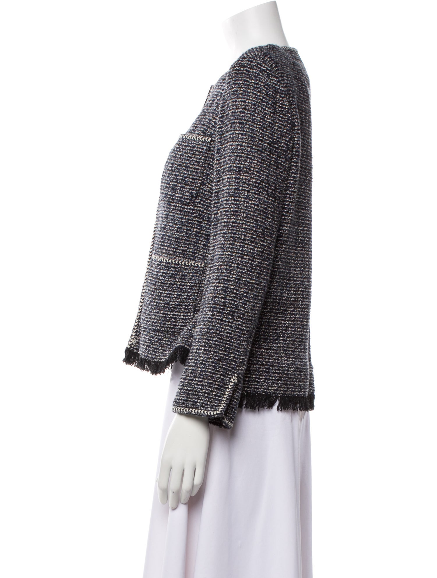 Gerard Darel Tweed Pattern Evening Jacket