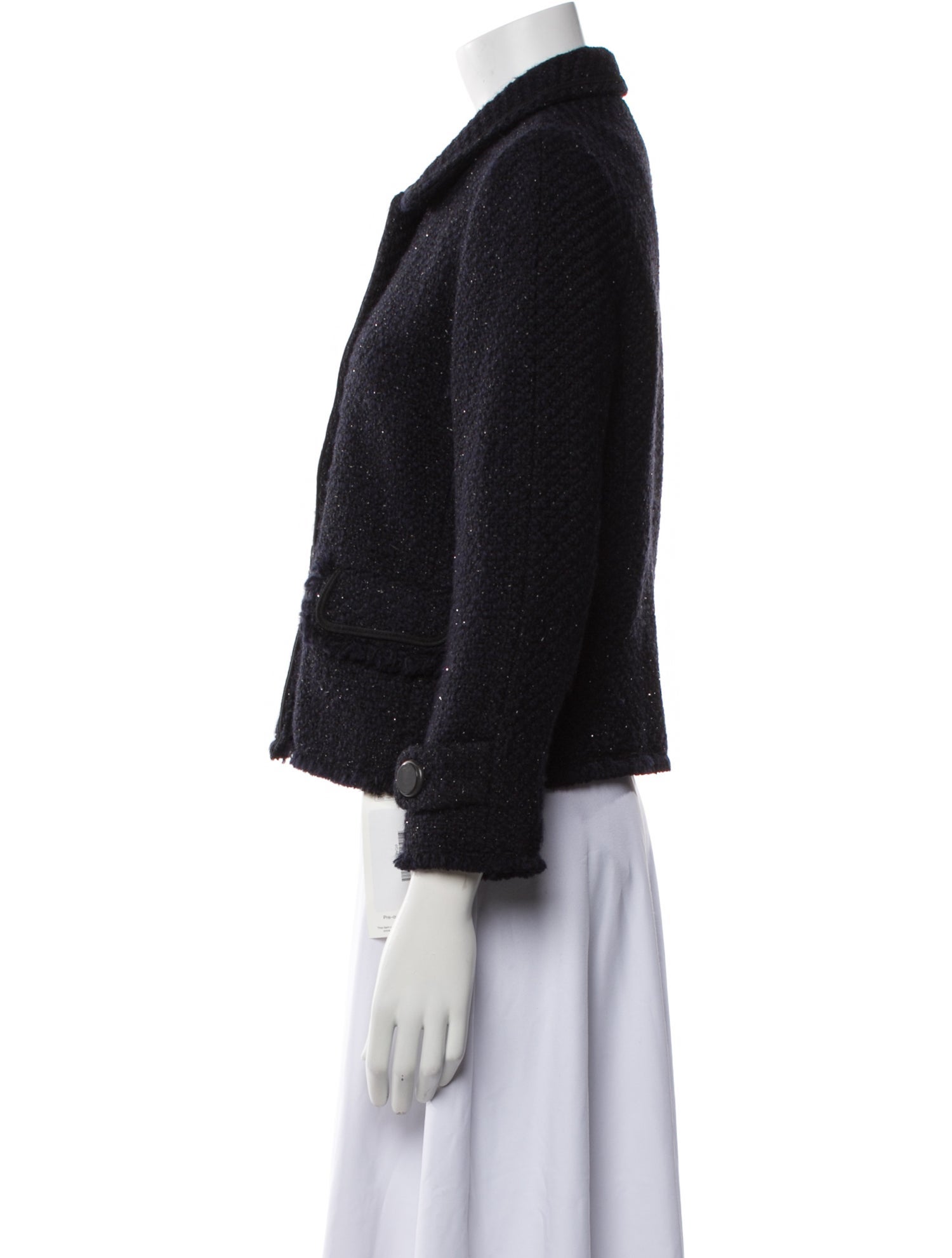 Gerard Darel Tweed Pattern Evening Jacket