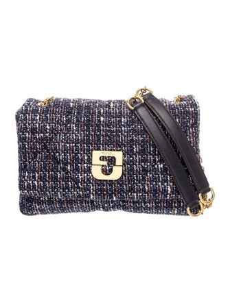 Gerard Darel Tweed Shoulder Bag