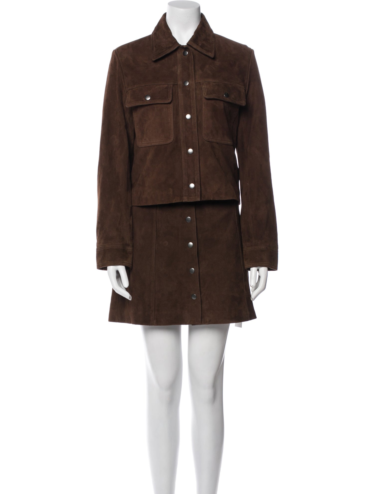 Gerard Darel Suede Skirt Set