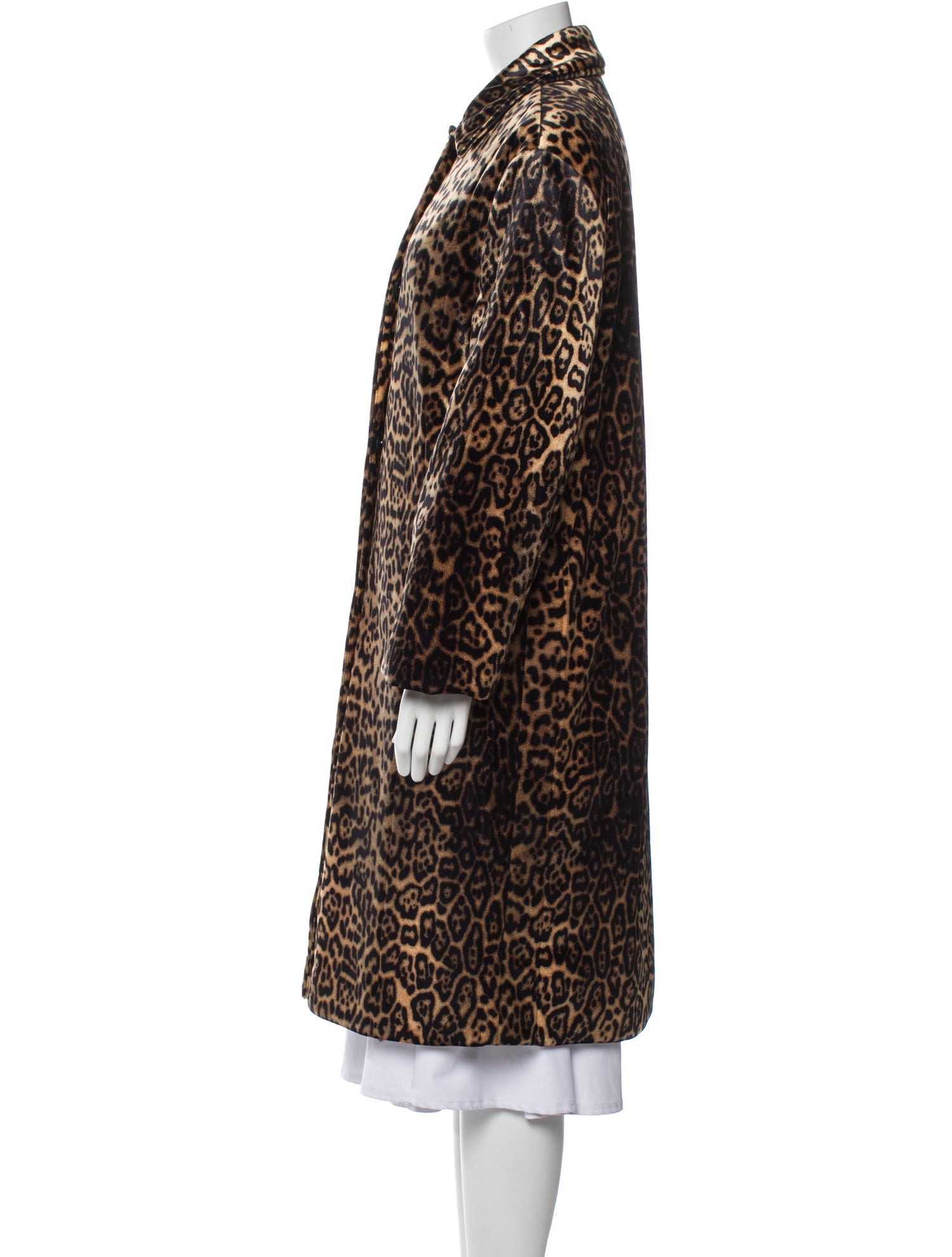 Gerard Darel Animal Print Faux Fur Coat w/ Tags