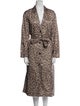 Gerard Darel Animal Print Trench Coat