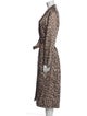 Gerard Darel Animal Print Trench Coat