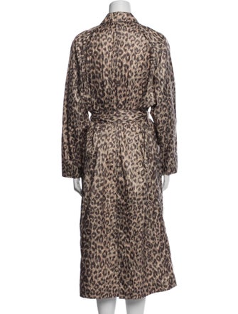 Gerard Darel Animal Print Trench Coat