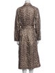 Gerard Darel Animal Print Trench Coat