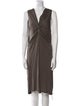 Gerard Darel V-Neck Knee-Length Dress