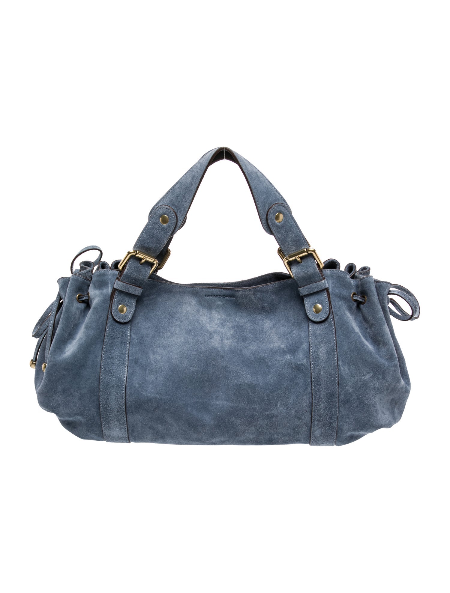 Gerard Darel Suede Top Handle Bag