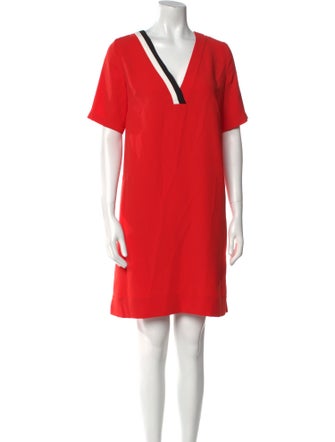 Gerard Darel V-Neck Knee-Length Dress