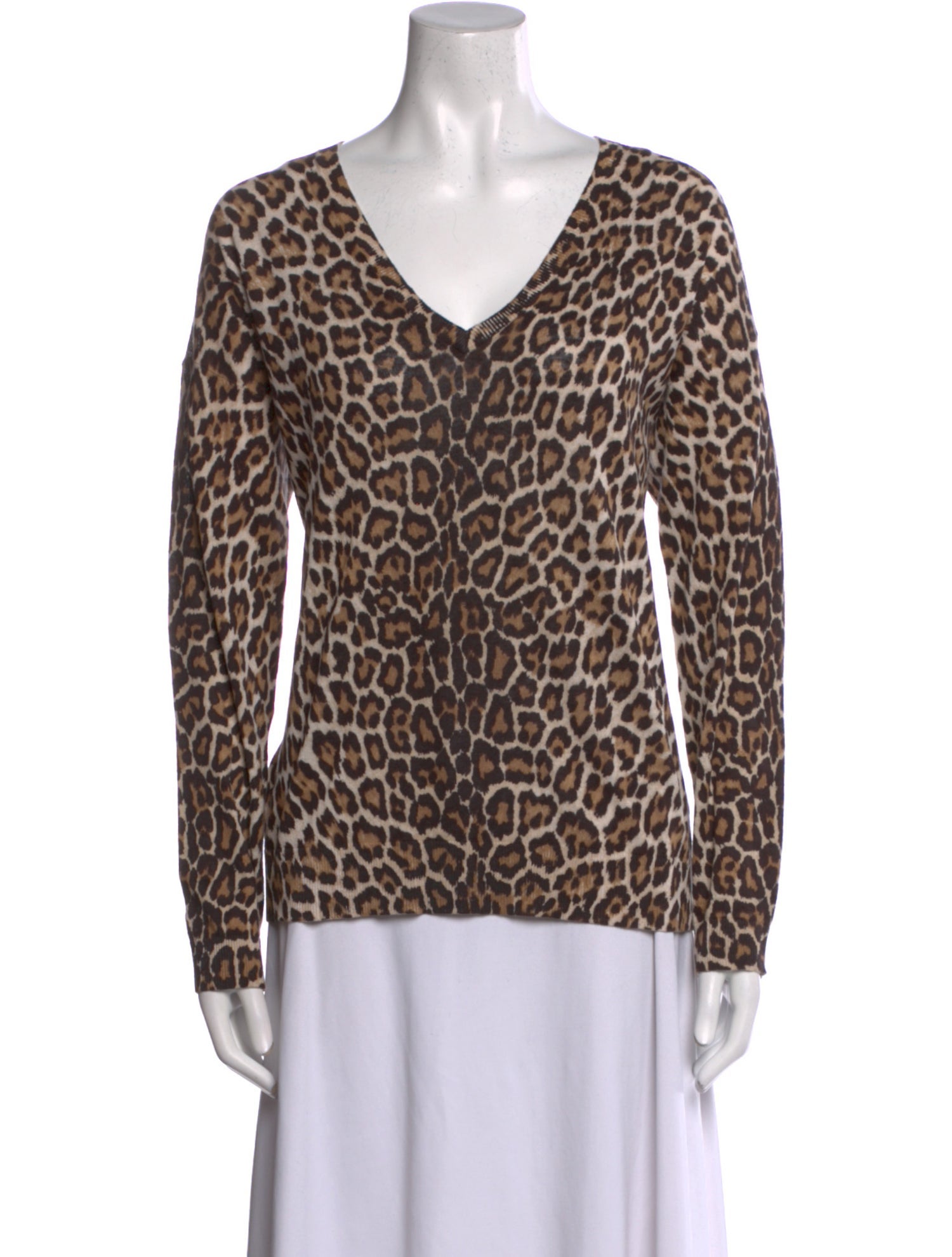 Gerard Darel Linen Animal Print Sweater w/ Tags