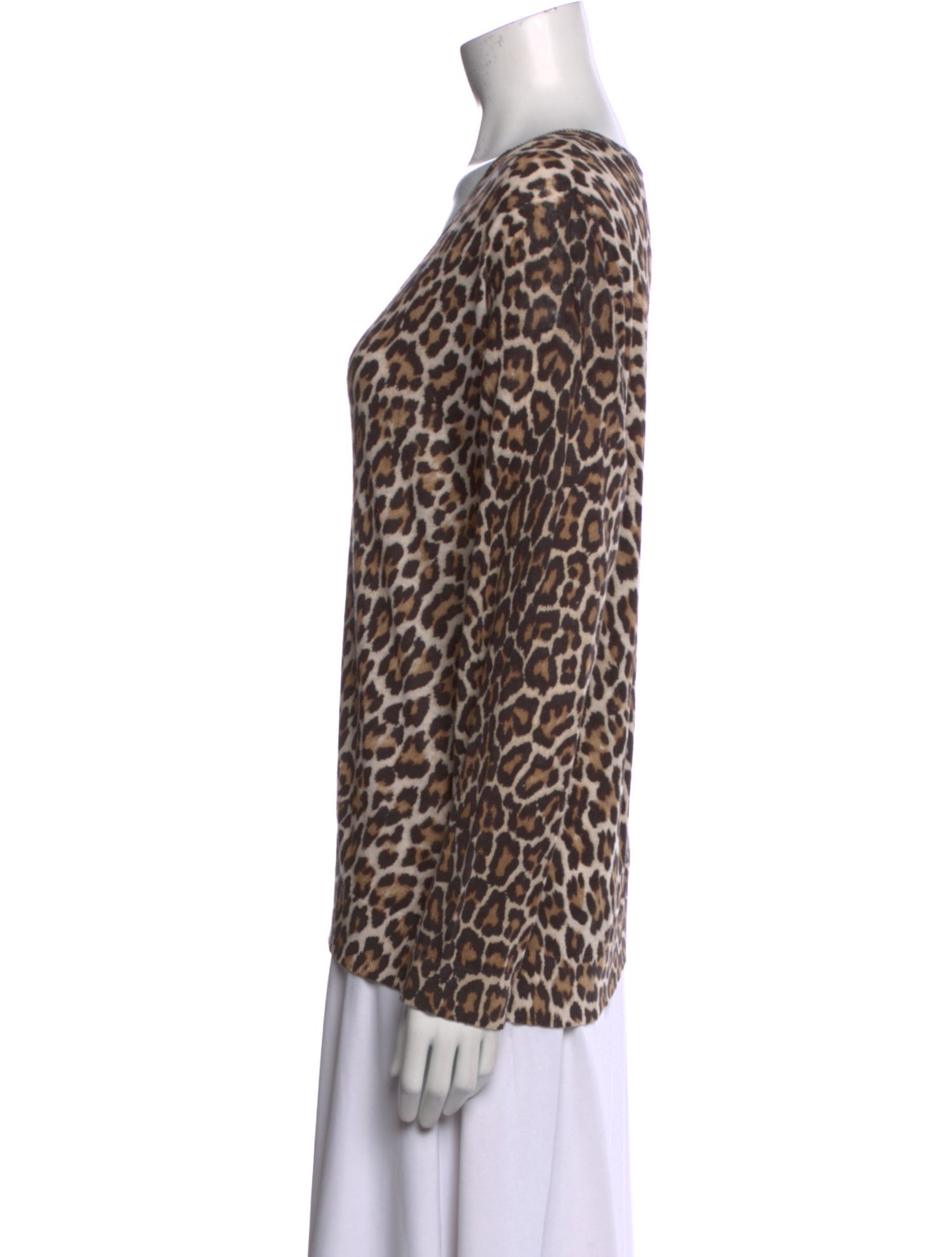 Gerard Darel Linen Animal Print Sweater w/ Tags