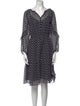 Gerard Darel Printed Knee-Length Dress