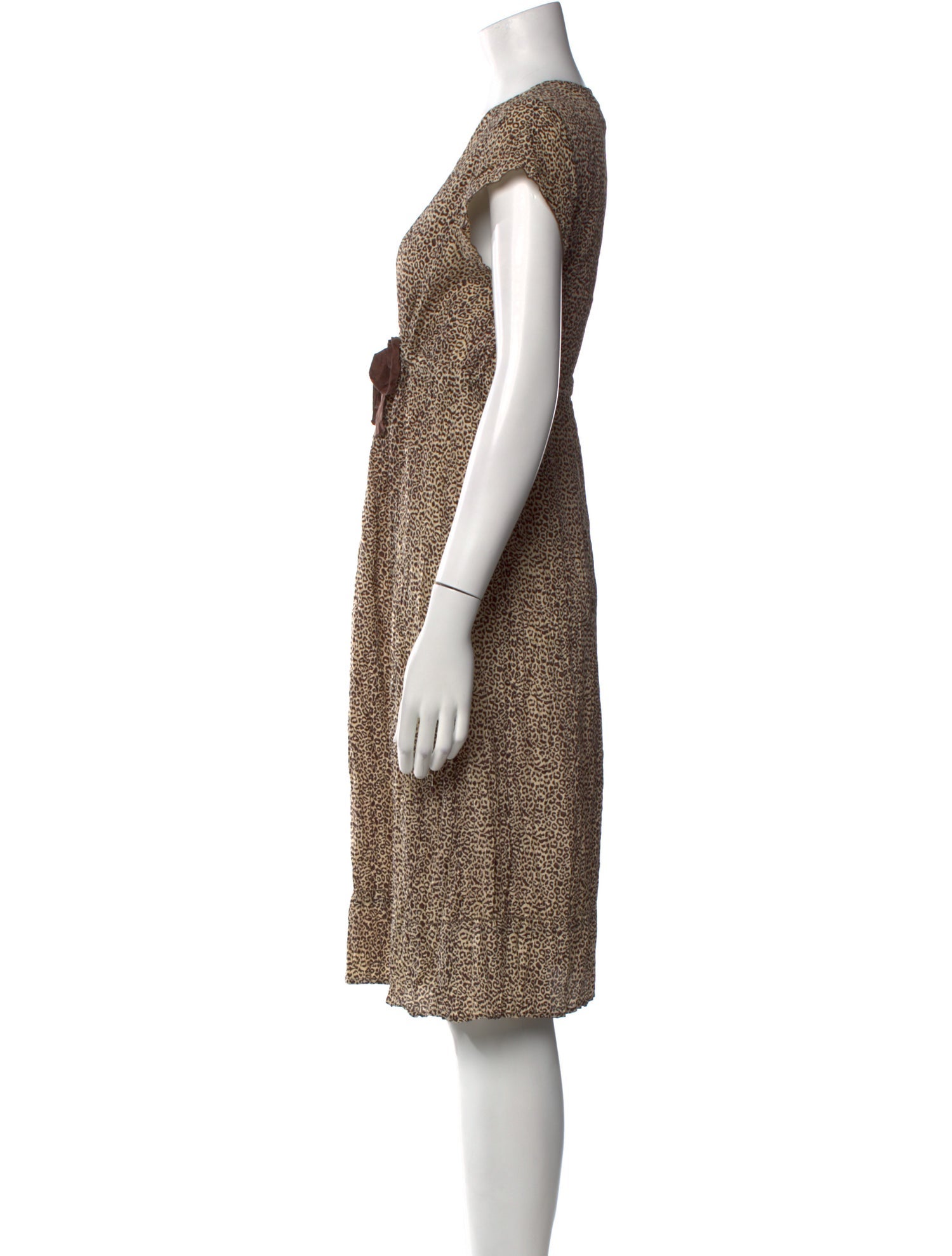 Gerard Darel Silk Knee-Length Dress